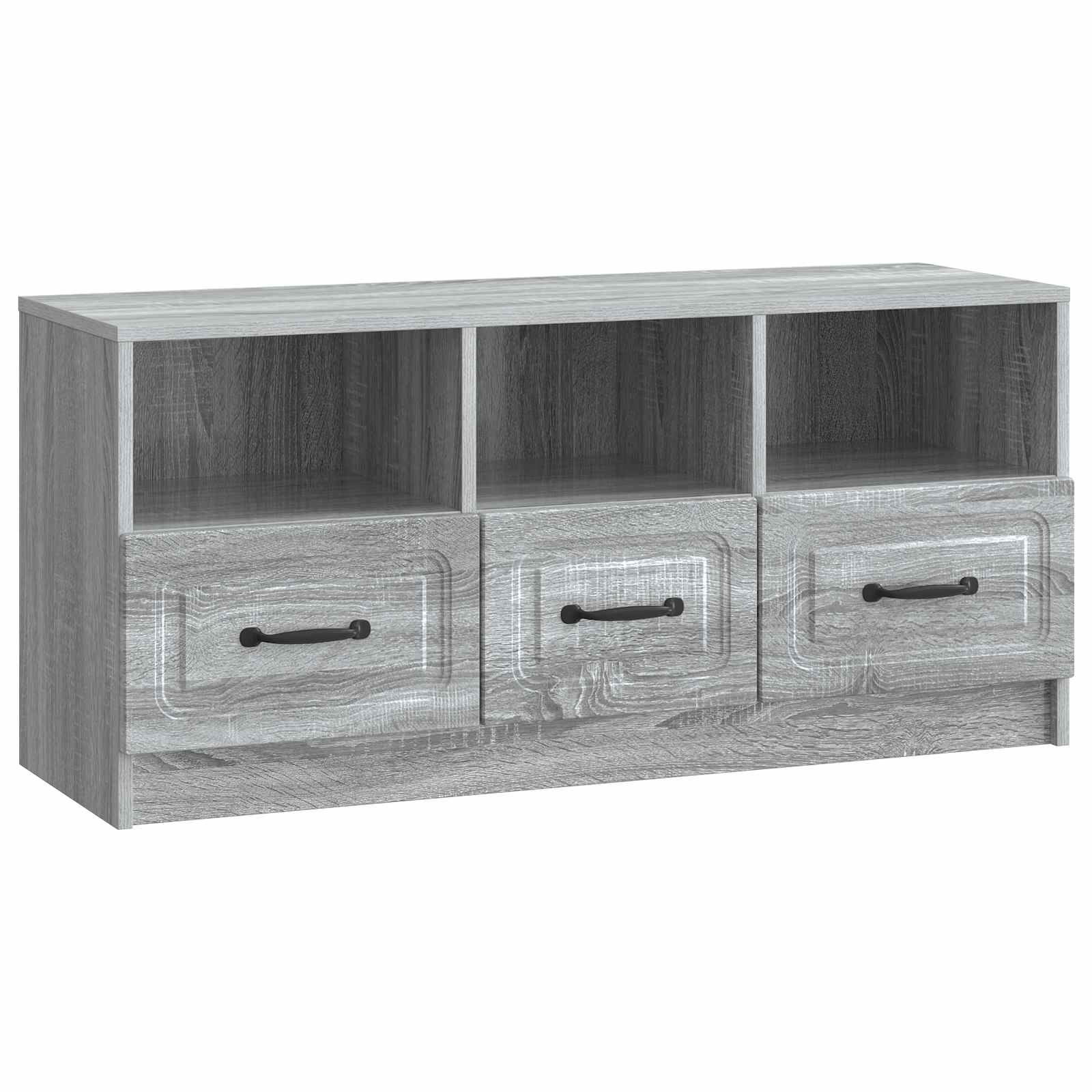 vidaXL Szafka pod telewizor z szufladą Szary Sonoma 102 x 34,5 x 47 cm