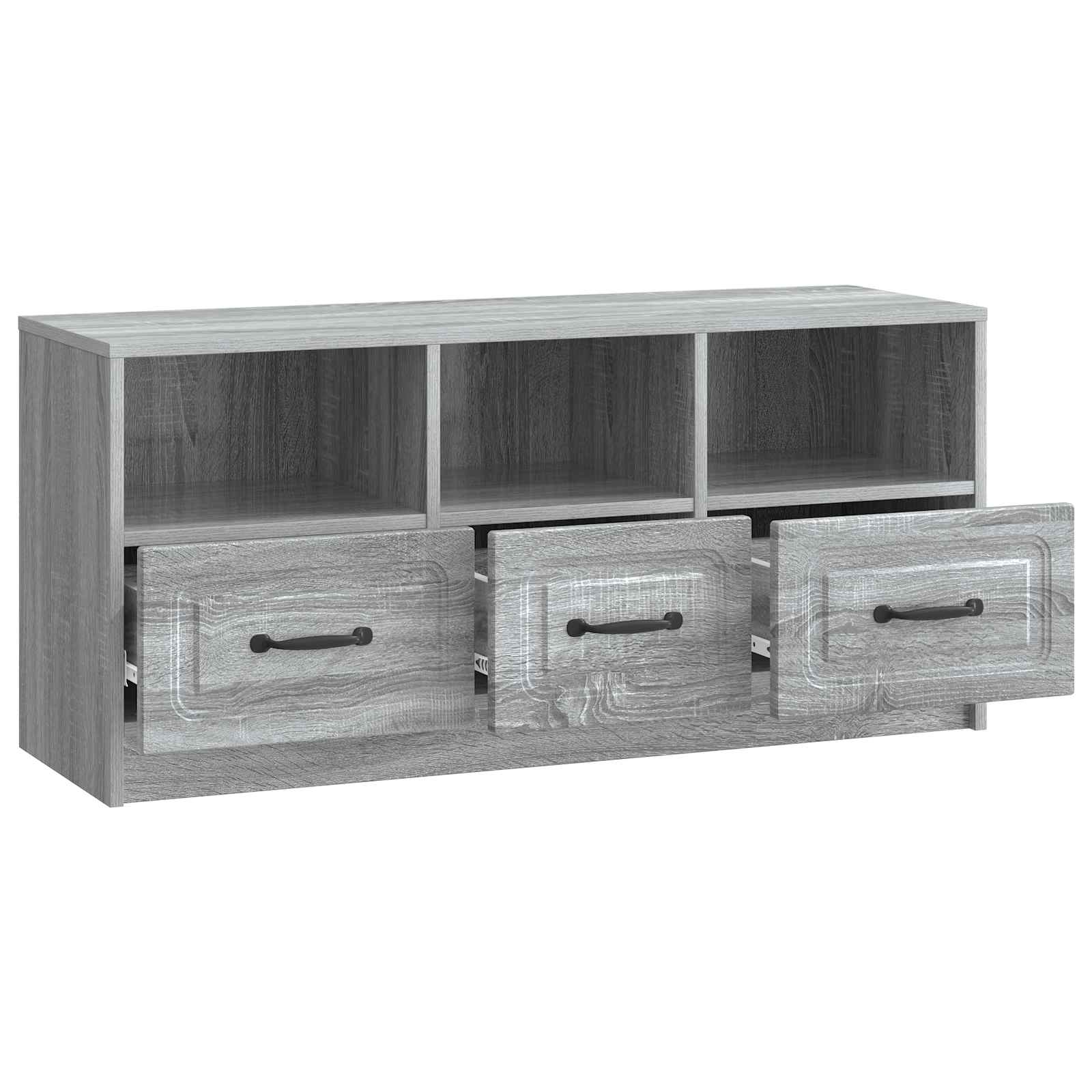 vidaXL Szafka pod telewizor z szufladą Szary Sonoma 102 x 34,5 x 47 cm
