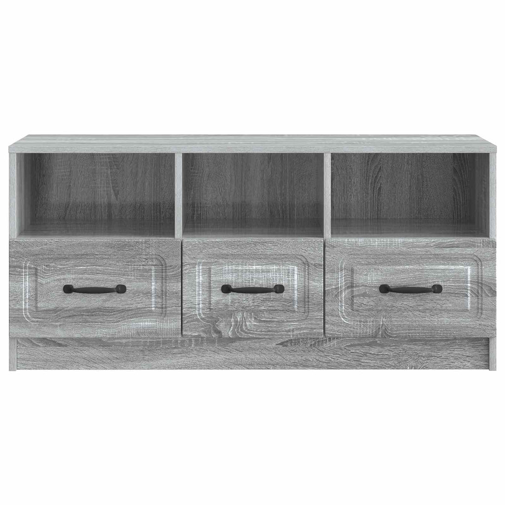 vidaXL Szafka pod telewizor z szufladą Szary Sonoma 102 x 34,5 x 47 cm