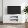vidaXL Szafka pod telewizor Biały wysoki połysk 150 x 31 x 47 cm