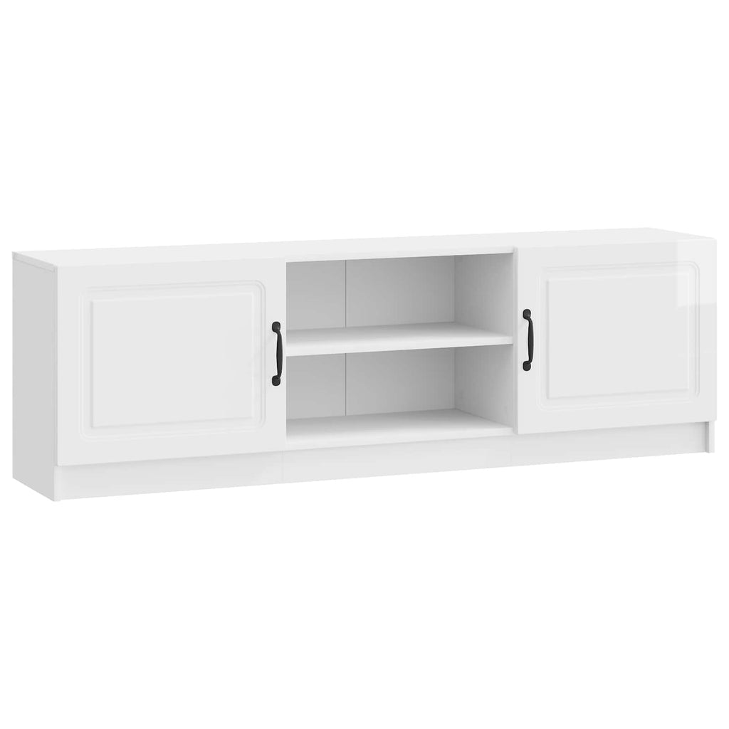 vidaXL Szafka pod telewizor Biały wysoki połysk 150 x 31 x 47 cm