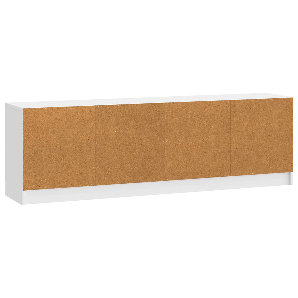 vidaXL Szafka pod telewizor Biały wysoki połysk 150 x 31 x 47 cm
