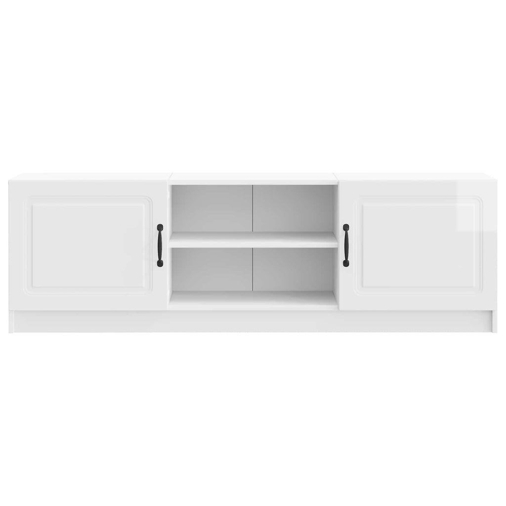 vidaXL Szafka pod telewizor Biały wysoki połysk 150 x 31 x 47 cm