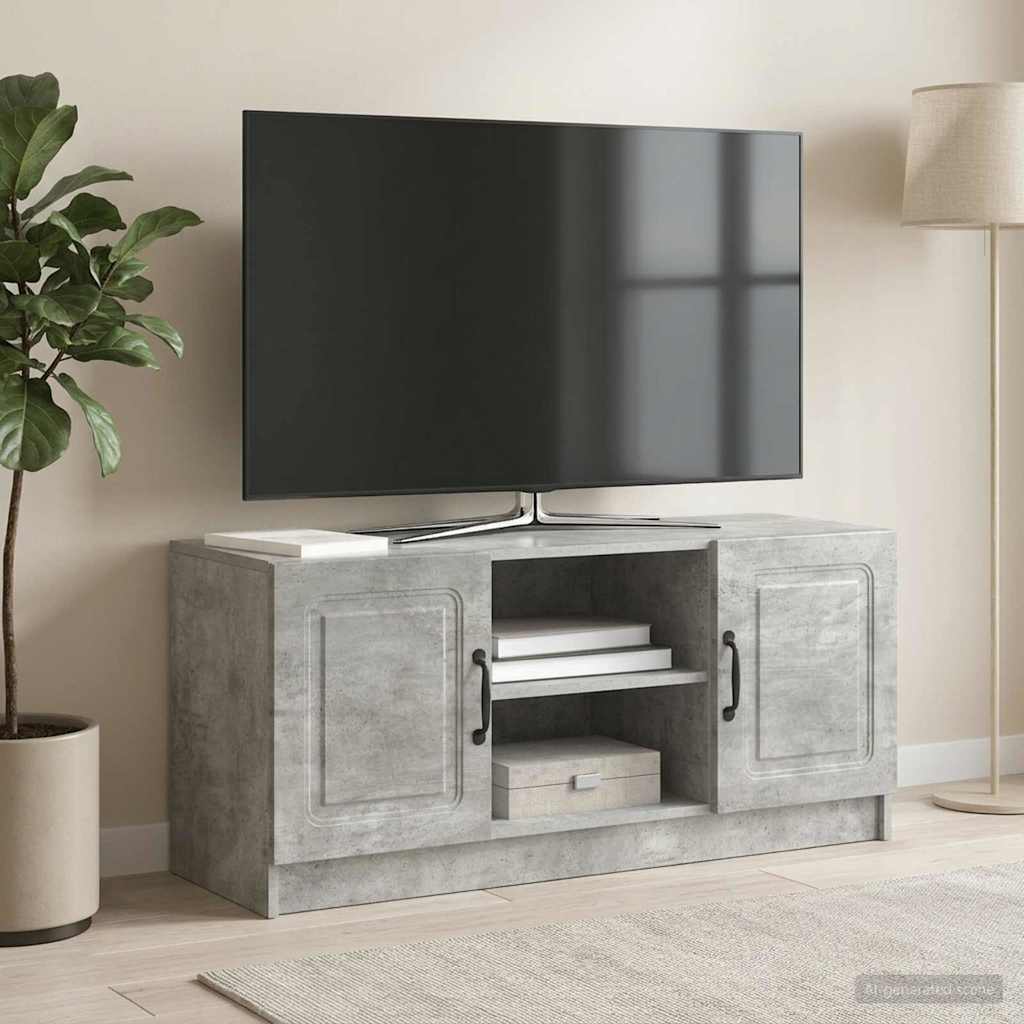 vidaXL Szafka pod telewizor Betonowy szary 102 x 34,5 x 47 cm