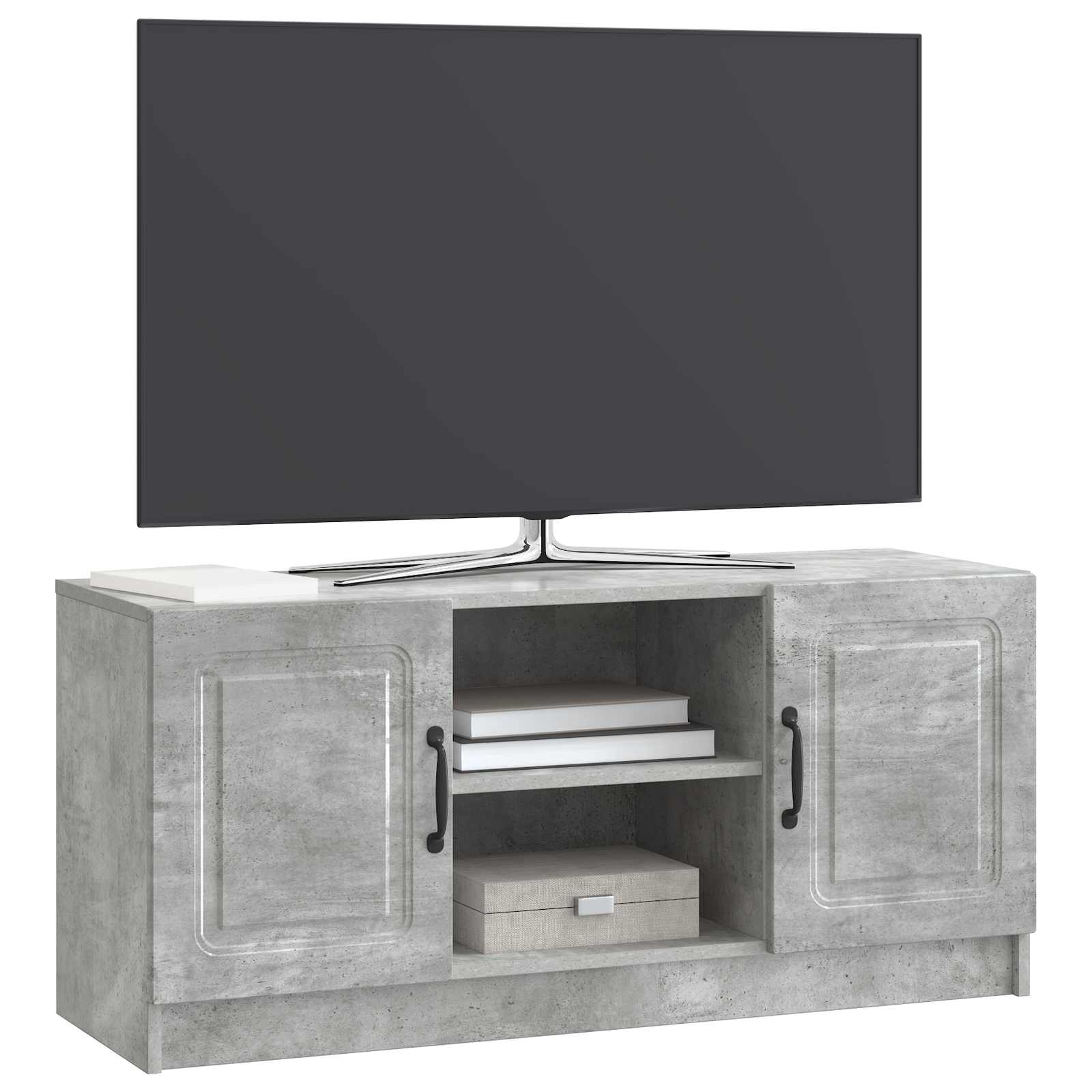 vidaXL Szafka pod telewizor Betonowy szary 102 x 34,5 x 47 cm