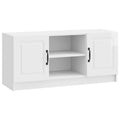 vidaXL Szafka pod telewizor Biały wysoki połysk 102 x 34,5 x 47 cm