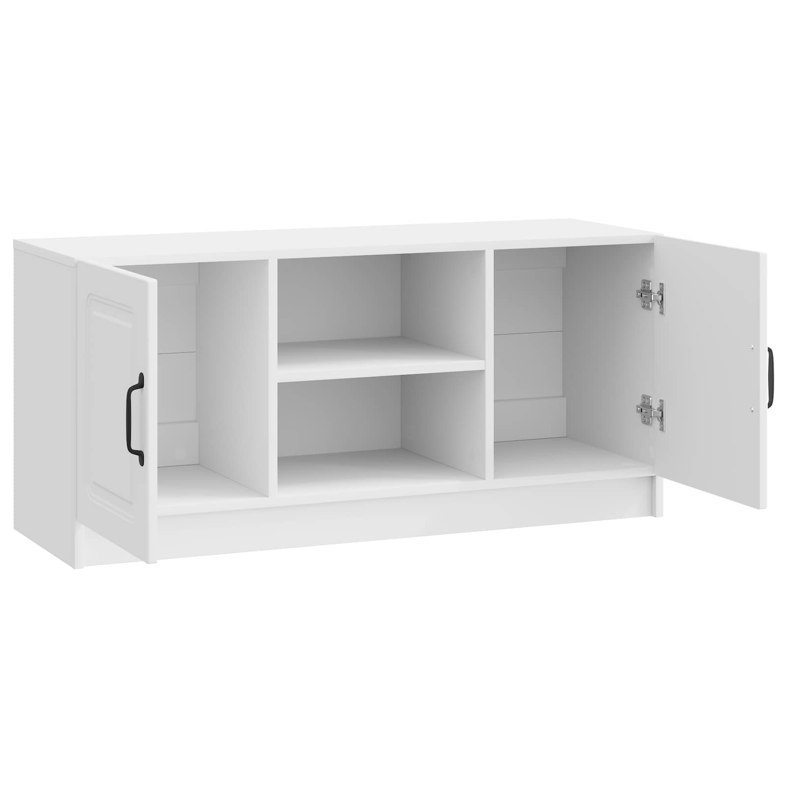 vidaXL Szafka pod telewizor Biały wysoki połysk 102 x 34,5 x 47 cm