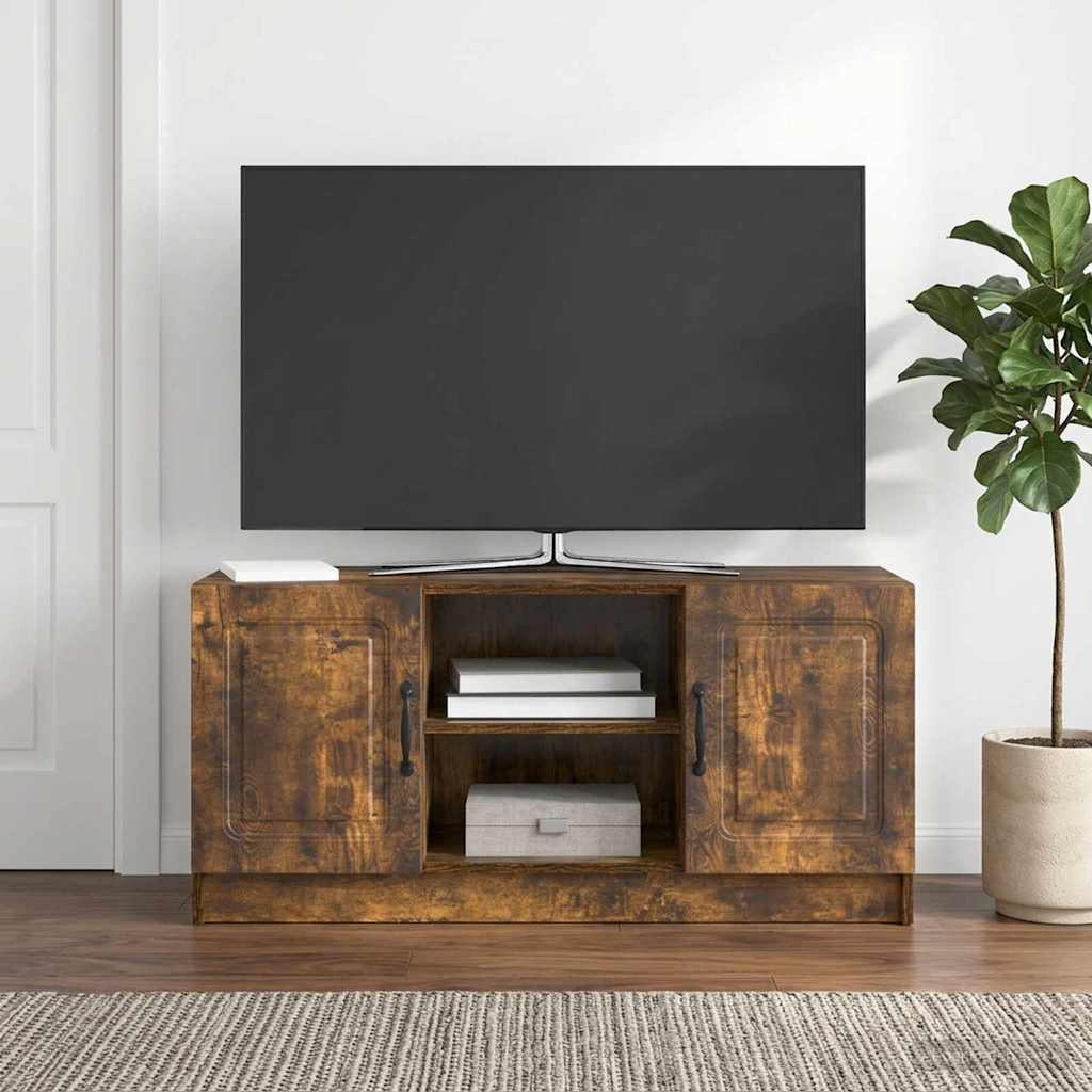 vidaXL Szafka pod telewizor Dąb wędzony 102 x 34,5 x 47 cm