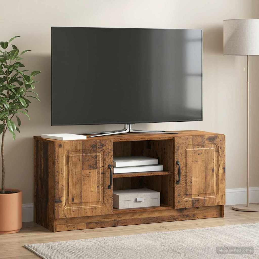 vidaXL Szafka pod telewizor Stare drewno 102 x 34,5 x 47 cm
