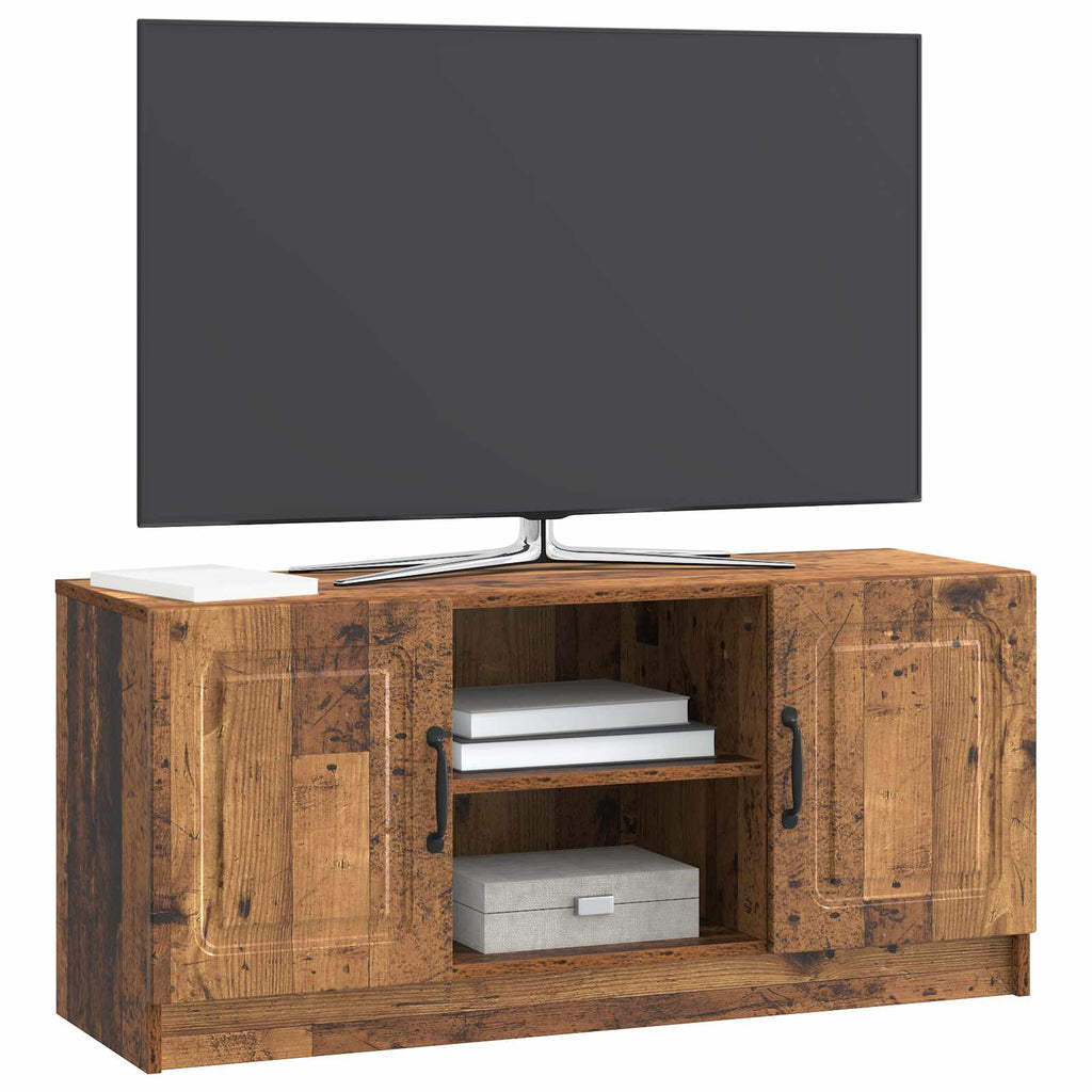 vidaXL Szafka pod telewizor Stare drewno 102 x 34,5 x 47 cm