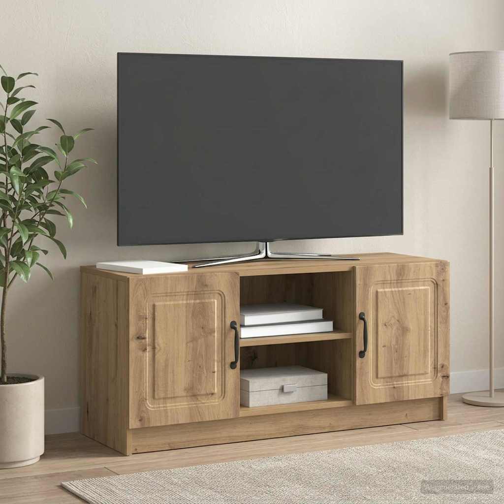 vidaXL Szafka pod telewizor 102 x 34,5 x 47 cm Dąb artisan