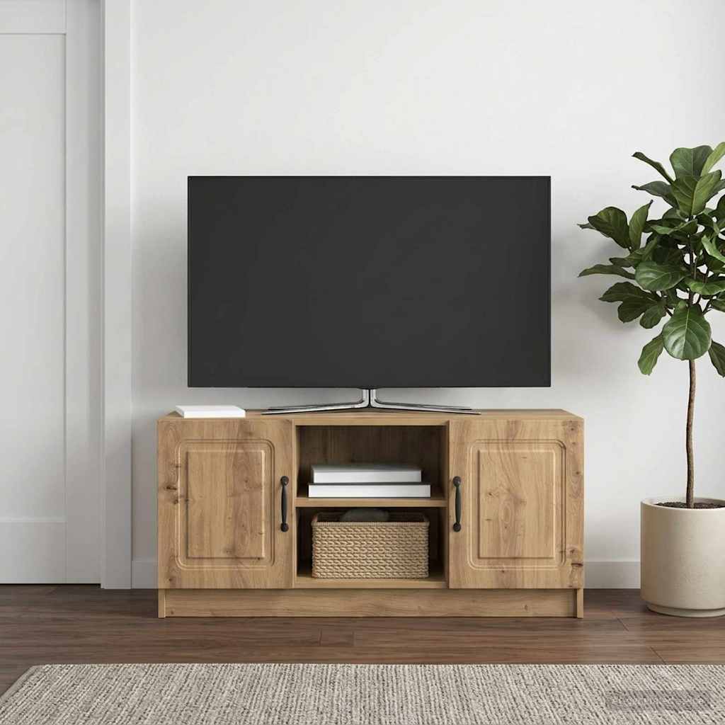 vidaXL Szafka pod telewizor 102 x 34,5 x 47 cm Dąb artisan