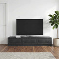 vidaXL Szafka pod telewizor z szufladą Czarny 147 x 34,5 x 27 cm