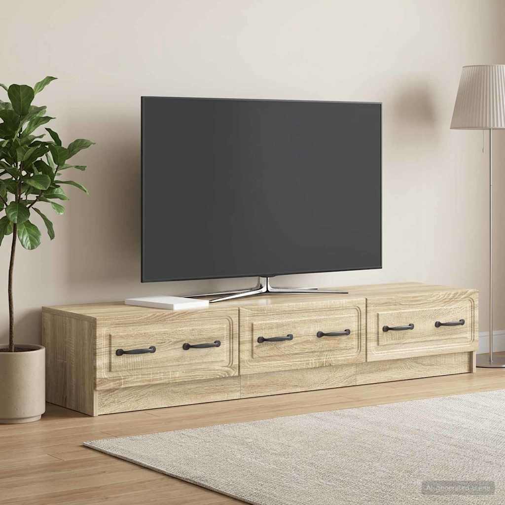 vidaXL Szafka pod telewizor 147 x 34,5 x 27 cm dąb Sonoma