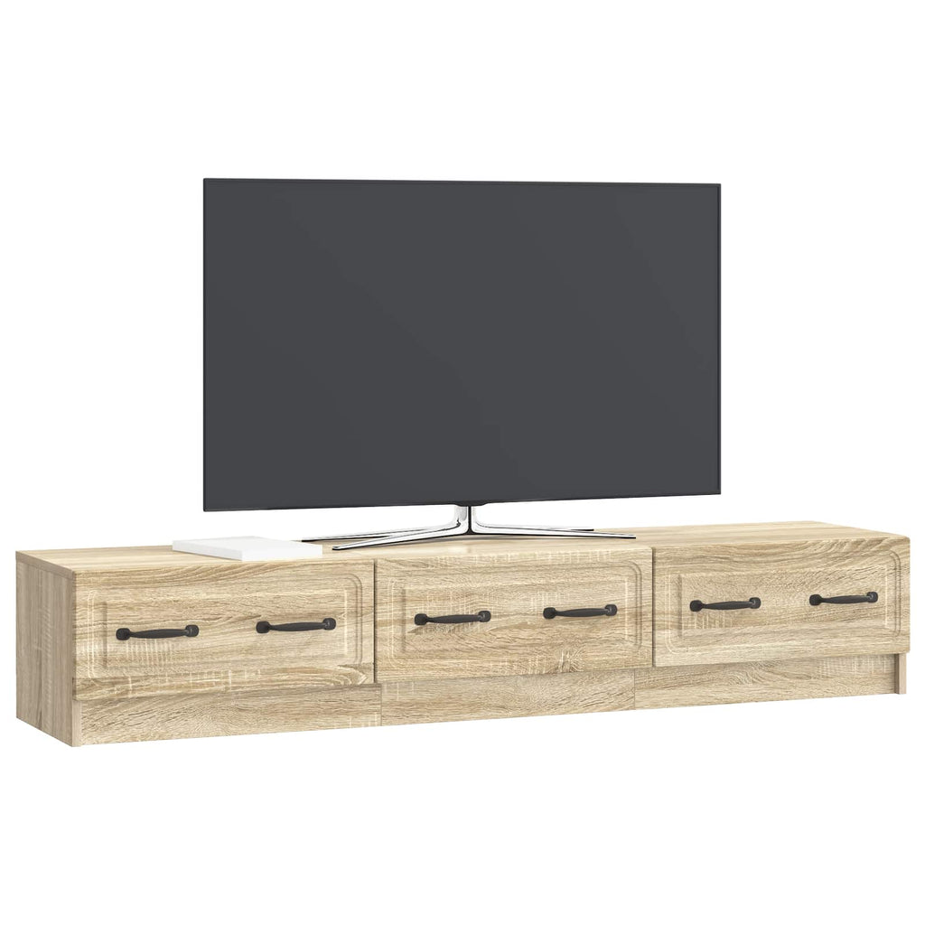 vidaXL Szafka pod telewizor z szufladą dąb Sonoma 147 x 34,5 x 27 cm