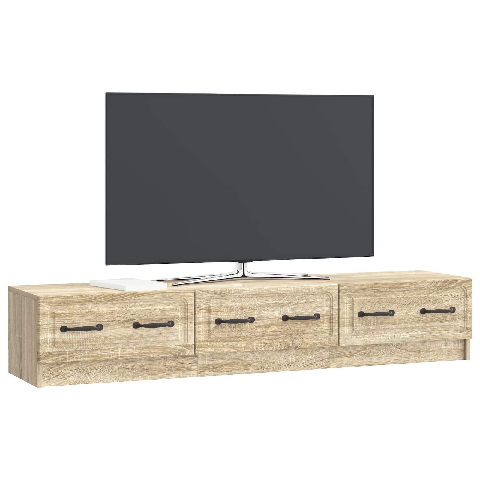 vidaXL Szafka pod telewizor z szufladą dąb Sonoma 147 x 34,5 x 27 cm