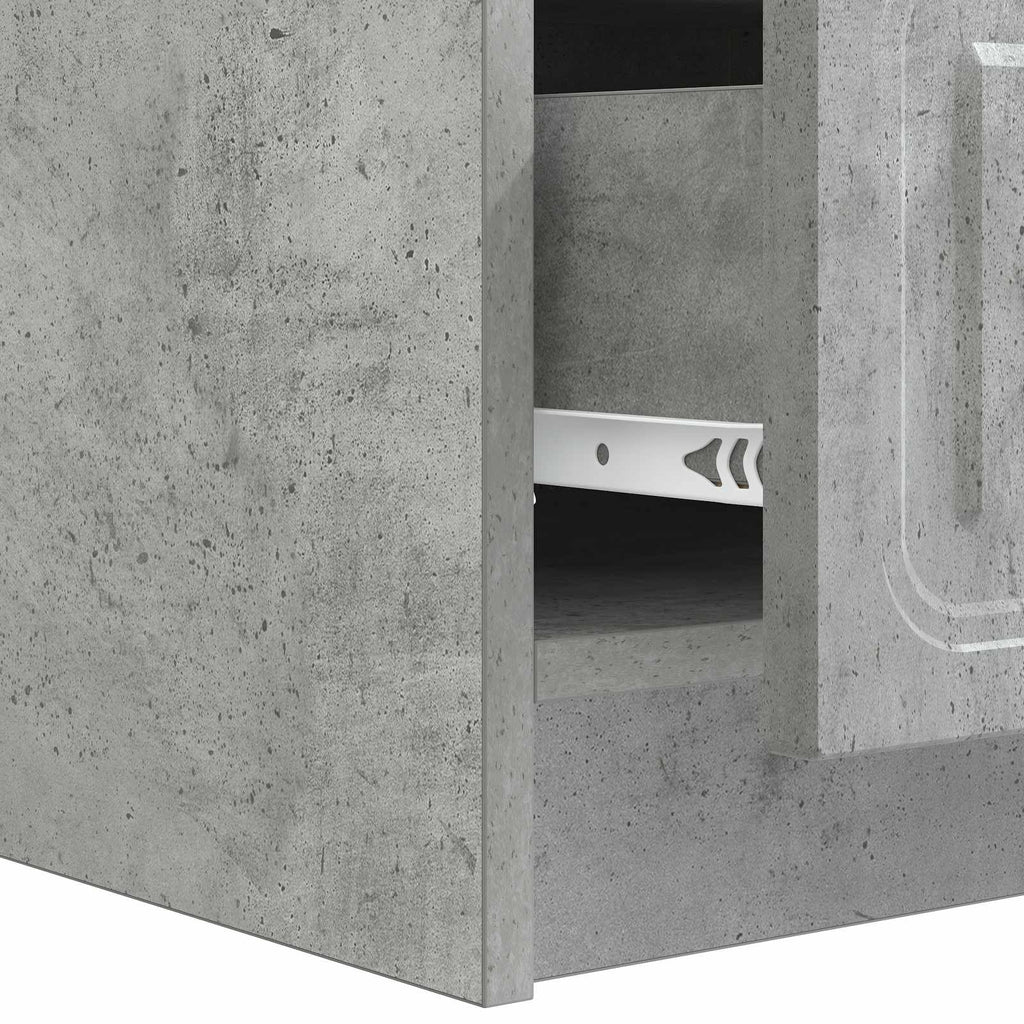 vidaXL Szafka pod telewizor Betonowy szary 147 x 34,5 x 27 cm