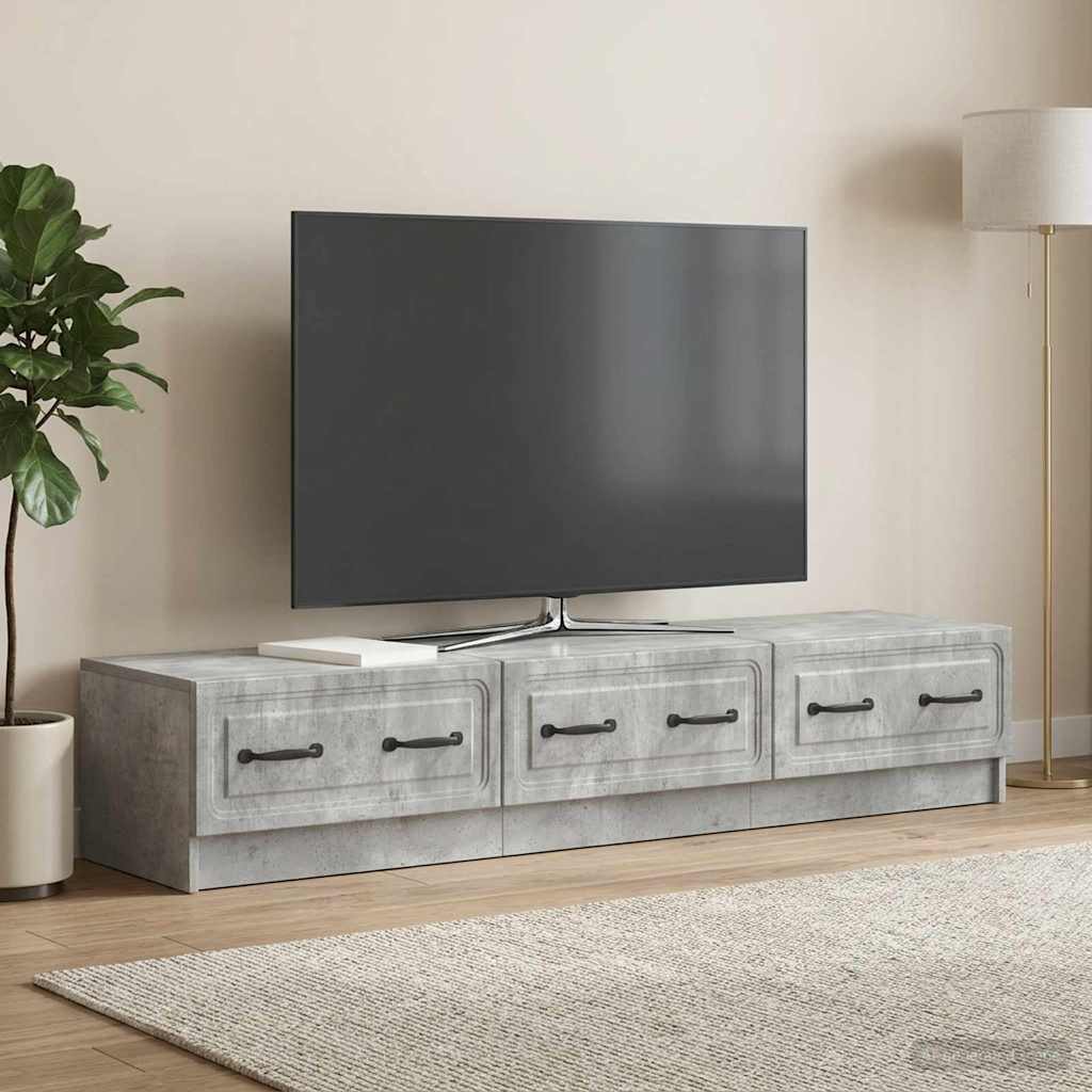 vidaXL Szafka pod telewizor Betonowy szary 147 x 34,5 x 27 cm