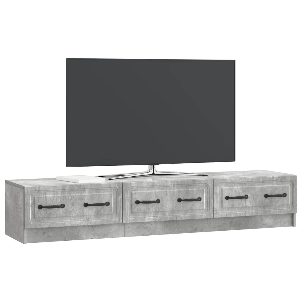 vidaXL Szafka pod telewizor Betonowy szary 147 x 34,5 x 27 cm