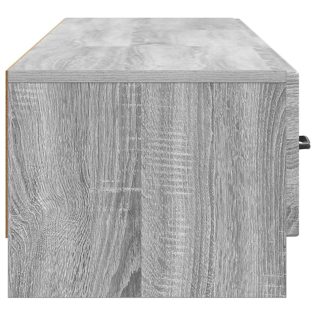 vidaXL Szafka pod telewizor z szufladą Szary Sonoma 147 x 34,5 x 27 cm