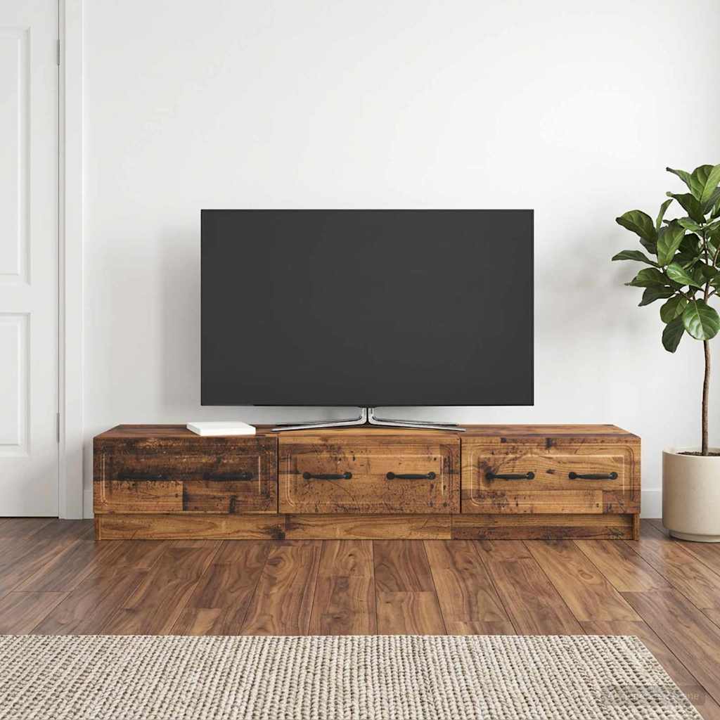 vidaXL Szafka pod telewizor 147 x 34,5 x 27 cm Stare drewno