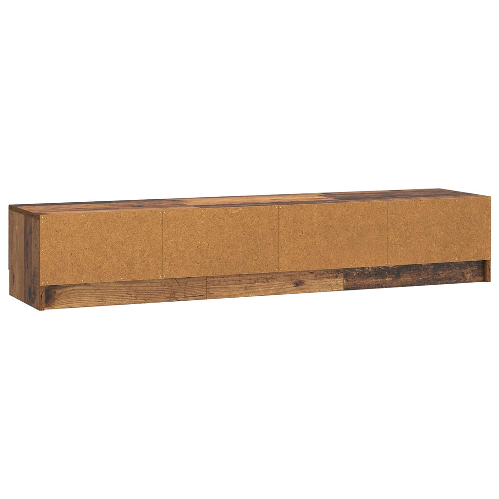 vidaXL Szafka pod telewizor z szufladą Stare drewno 147 x 34,5 x 27 cm
