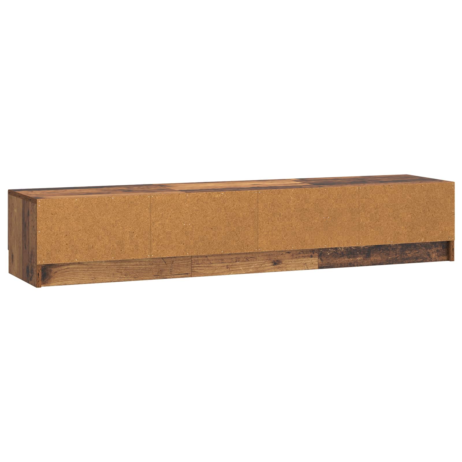 vidaXL Szafka pod telewizor z szufladą Stare drewno 147 x 34,5 x 27 cm