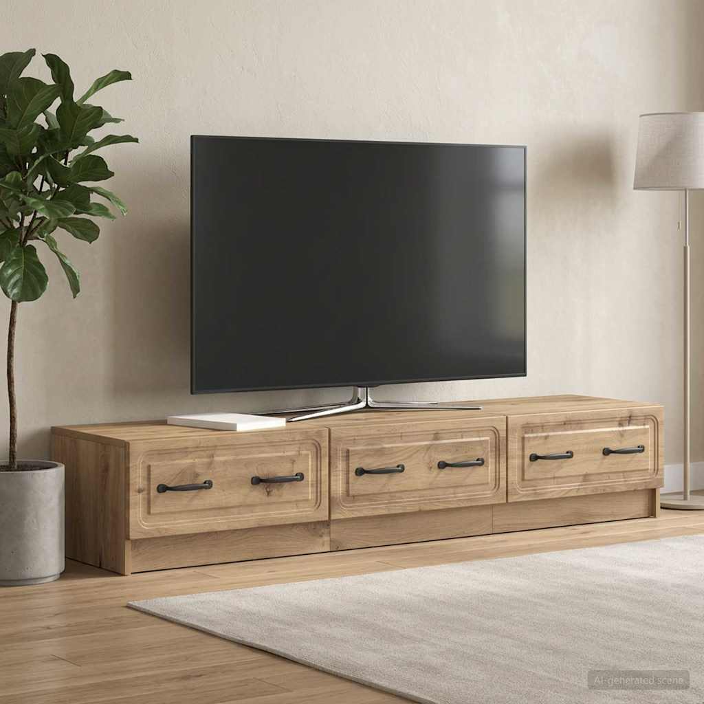 vidaXL Szafka pod telewizor 147 x 34,5 x 27 cm Dąb artisan