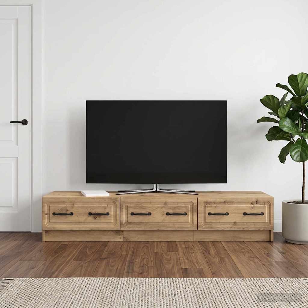 vidaXL Szafka pod telewizor 147 x 34,5 x 27 cm Dąb artisan