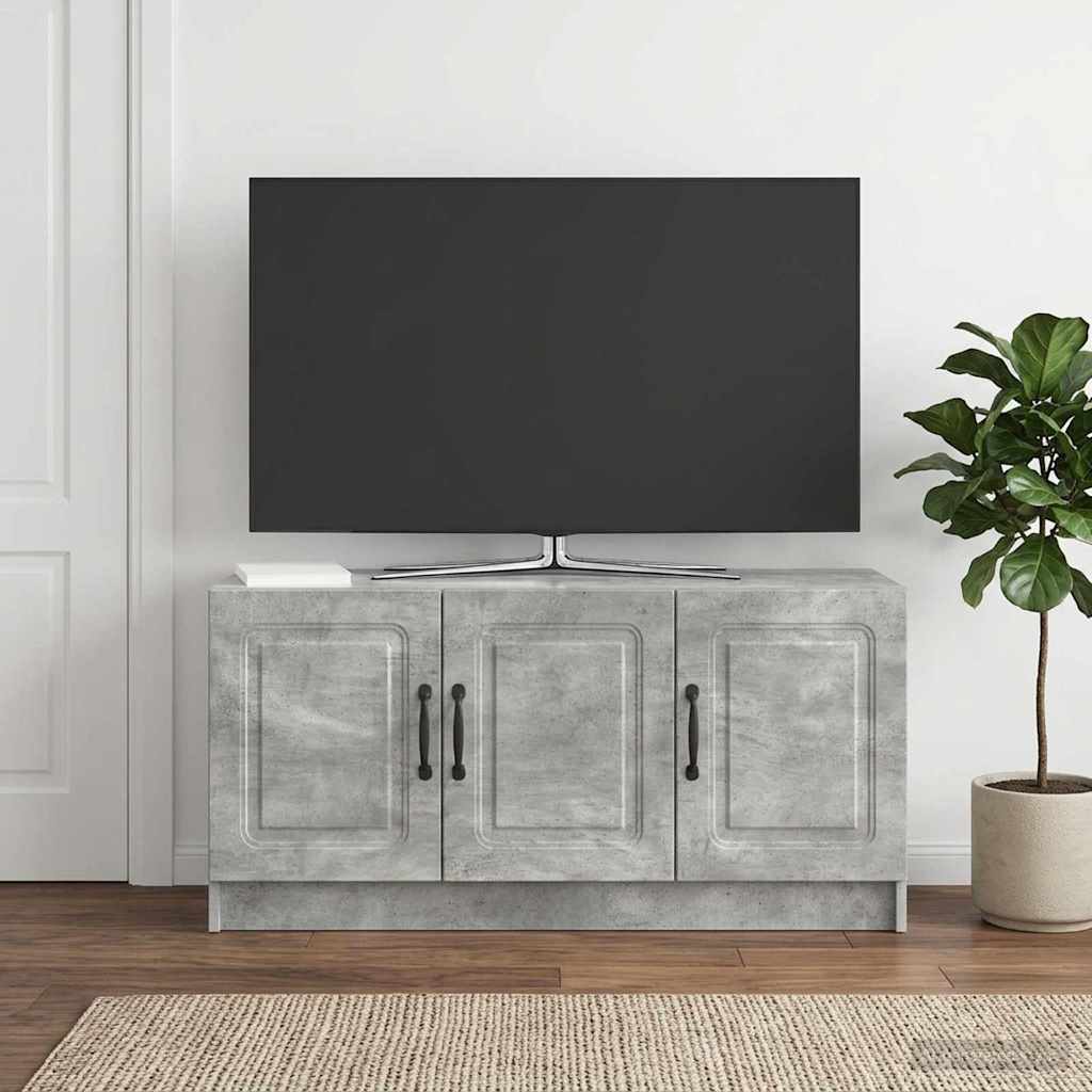 vidaXL Szafka pod telewizor Betonowy szary 99 x 34,5 x 47 cm