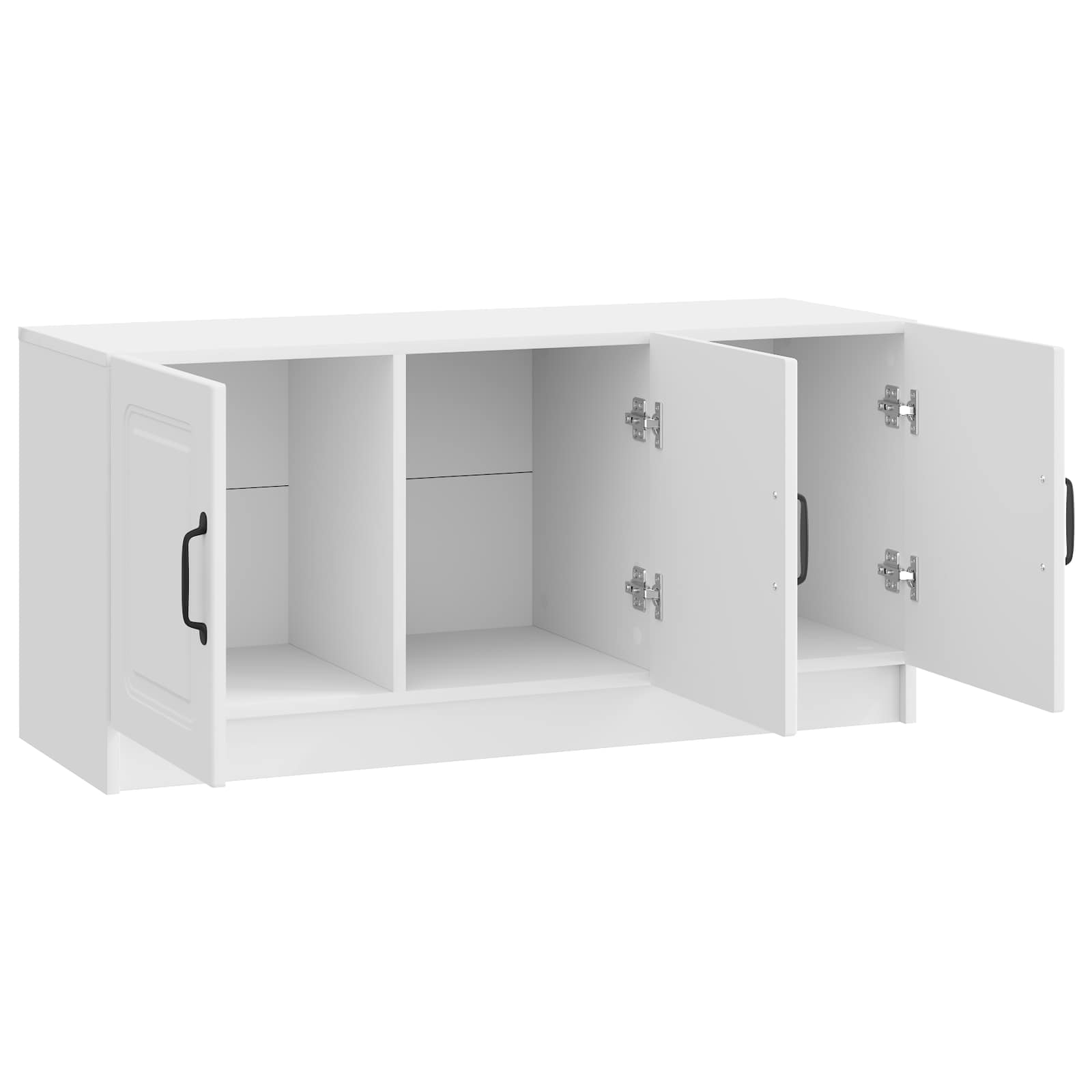 vidaXL Szafka pod telewizor Biały wysoki połysk 99 x 34,5 x 47 cm