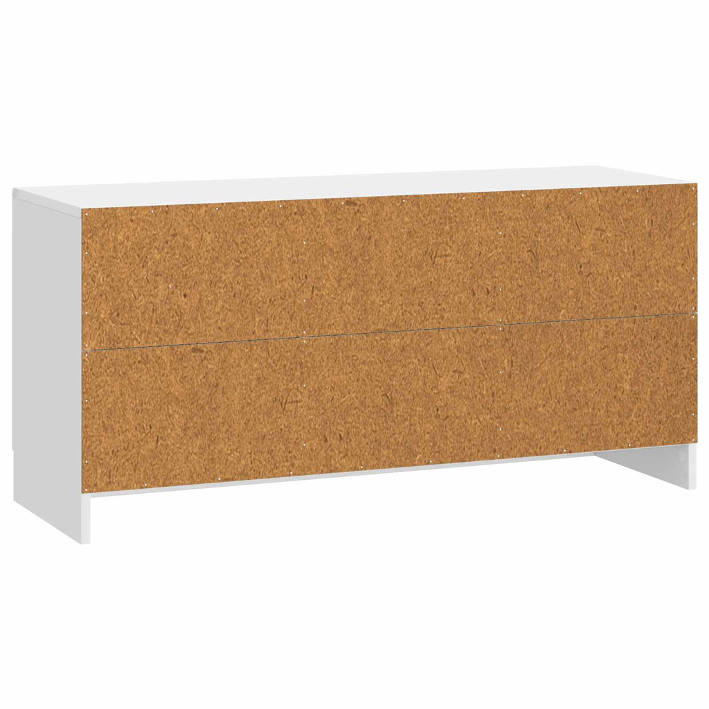 vidaXL Szafka pod telewizor Biały wysoki połysk 99 x 34,5 x 47 cm