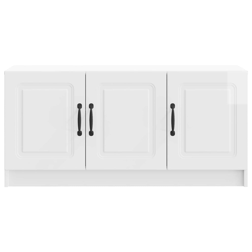 vidaXL Szafka pod telewizor Biały wysoki połysk 99 x 34,5 x 47 cm