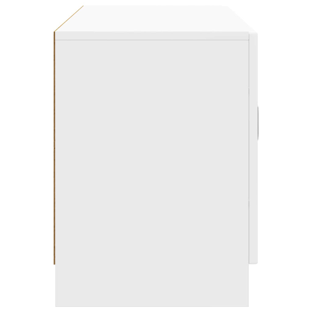 vidaXL Szafka pod telewizor Biały wysoki połysk 99 x 34,5 x 47 cm