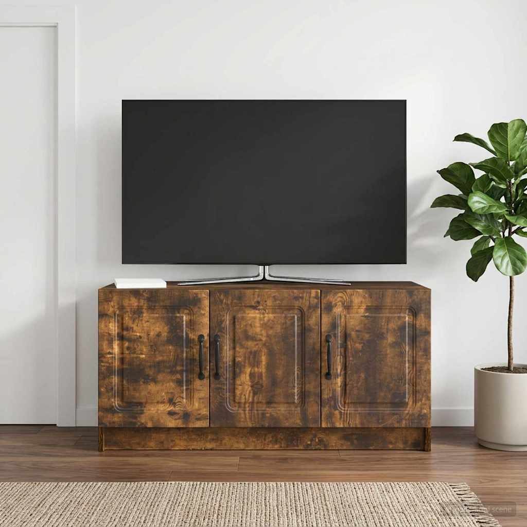 vidaXL Szafka pod telewizor Dąb wędzony 99 x 34,5 x 47 cm