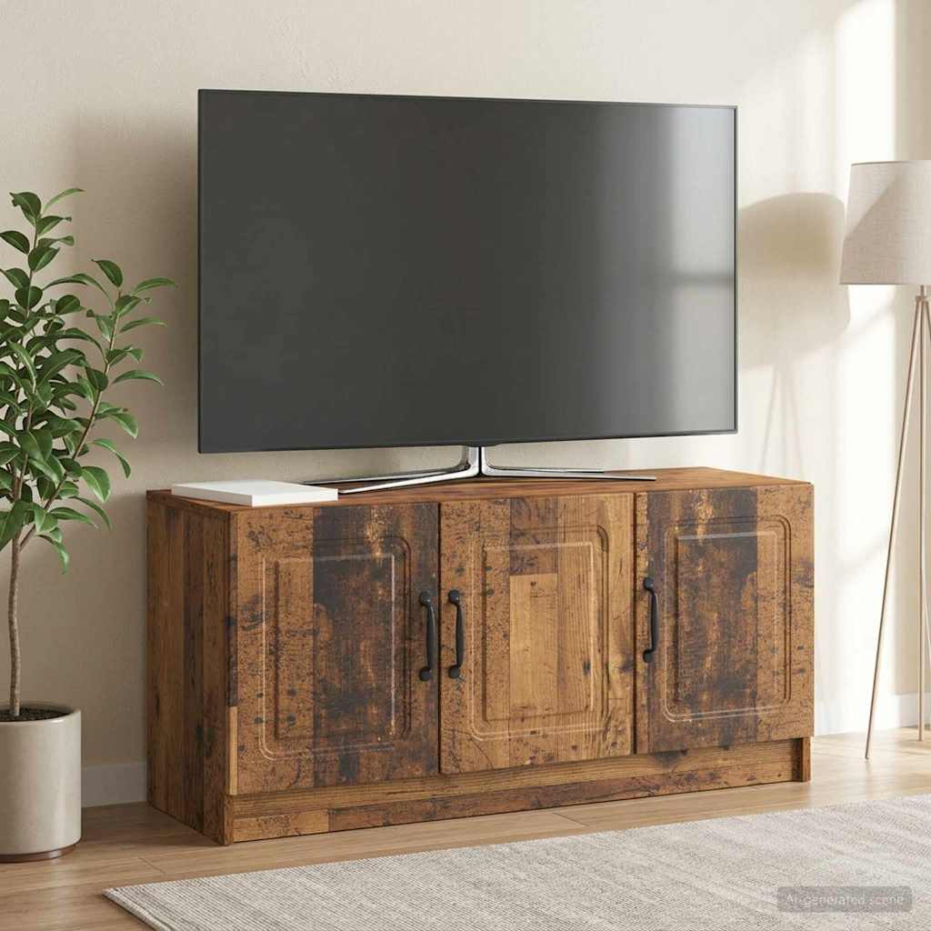 vidaXL Szafka pod telewizor Stare drewno 99 x 34,5 x 47 cm