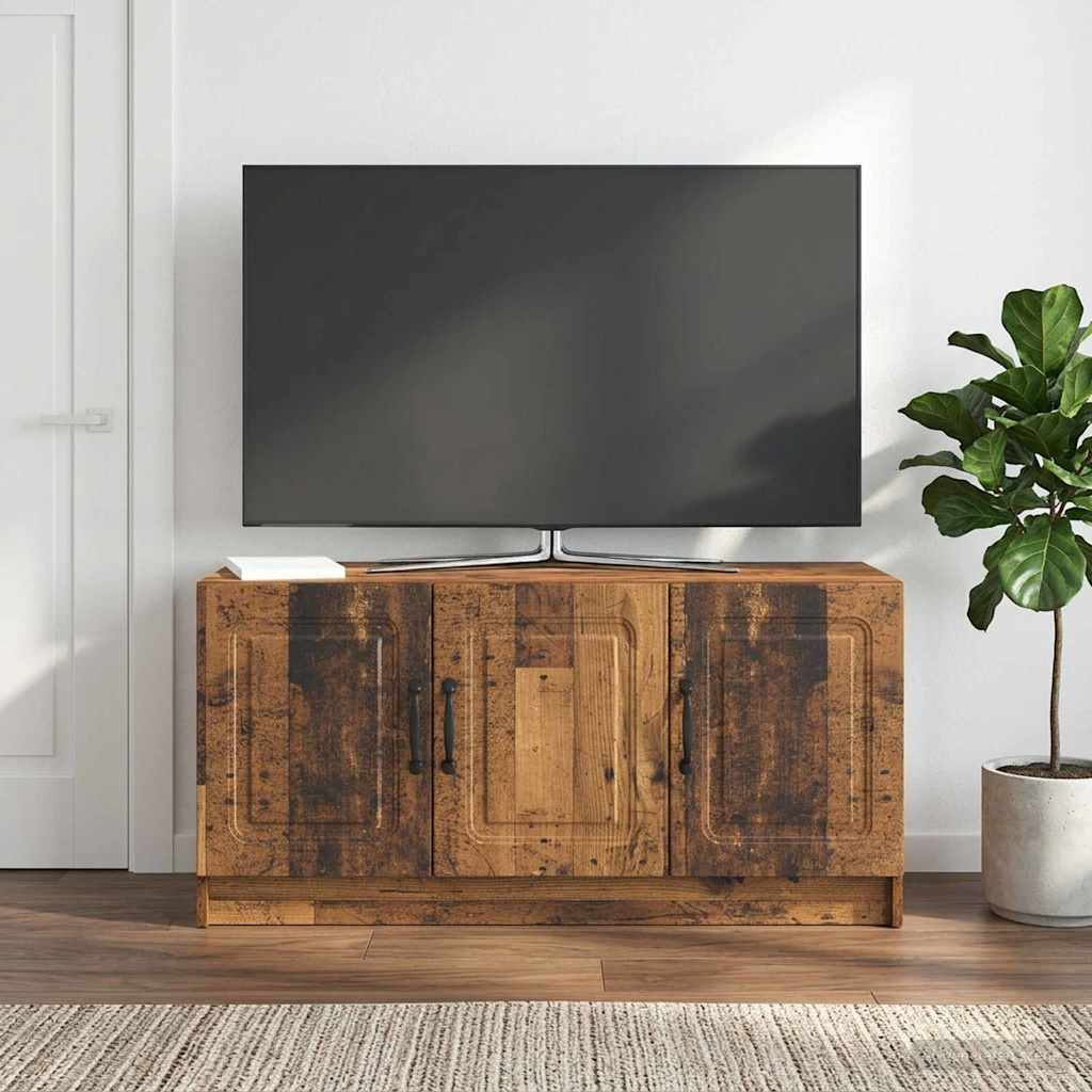 vidaXL Szafka pod telewizor Stare drewno 99 x 34,5 x 47 cm