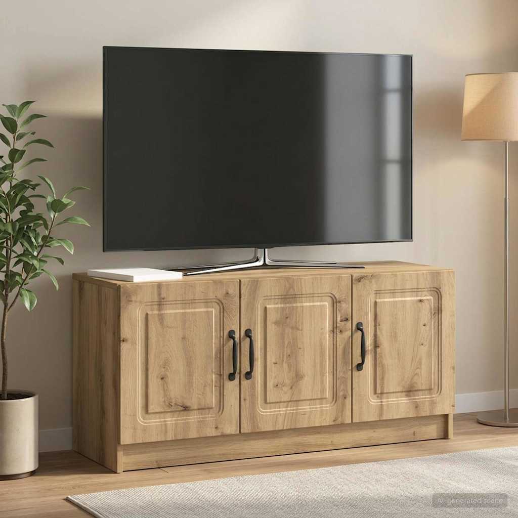 vidaXL Szafka pod telewizor 99 x 34,5 x 47 cm Dąb artisan