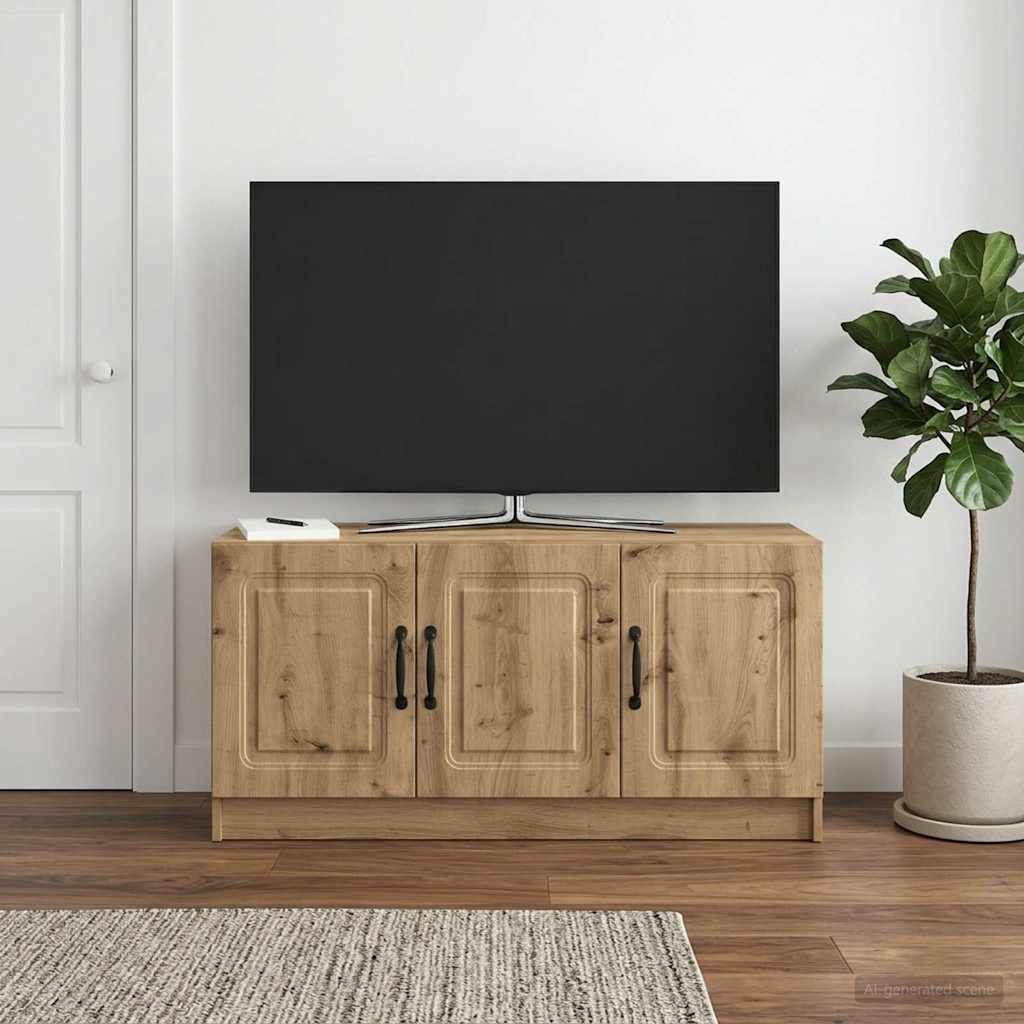 vidaXL Szafka pod telewizor 99 x 34,5 x 47 cm Dąb artisan