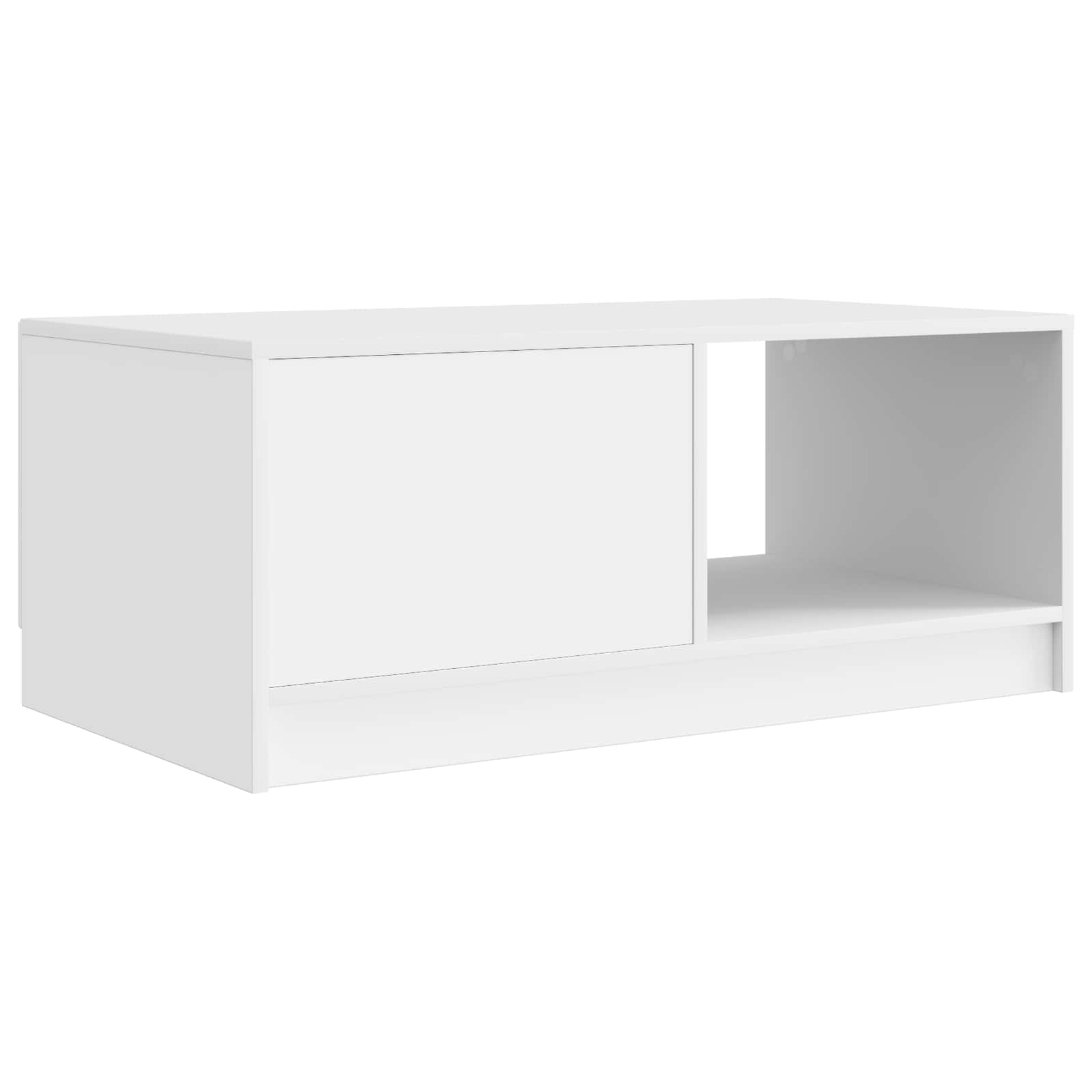 vidaXL Stolik kawowy Biały 90 x 50 x 37 cm Drewno inżynieryjne