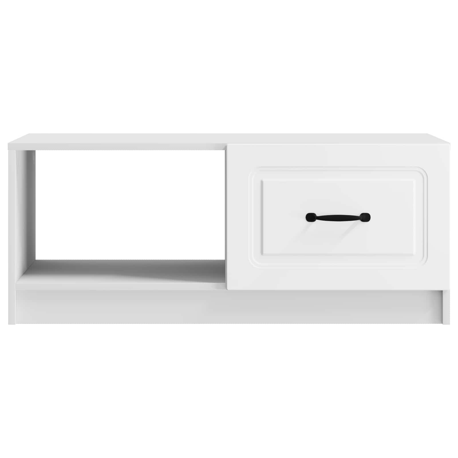 vidaXL Stolik kawowy Biały 90 x 50 x 37 cm Drewno inżynieryjne