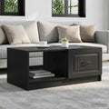 vidaXL Stolik kawowy Czarny 90 x 50 x 37 cm Drewno inżynieryjne