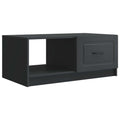vidaXL Stolik kawowy Czarny 90 x 50 x 37 cm Drewno inżynieryjne
