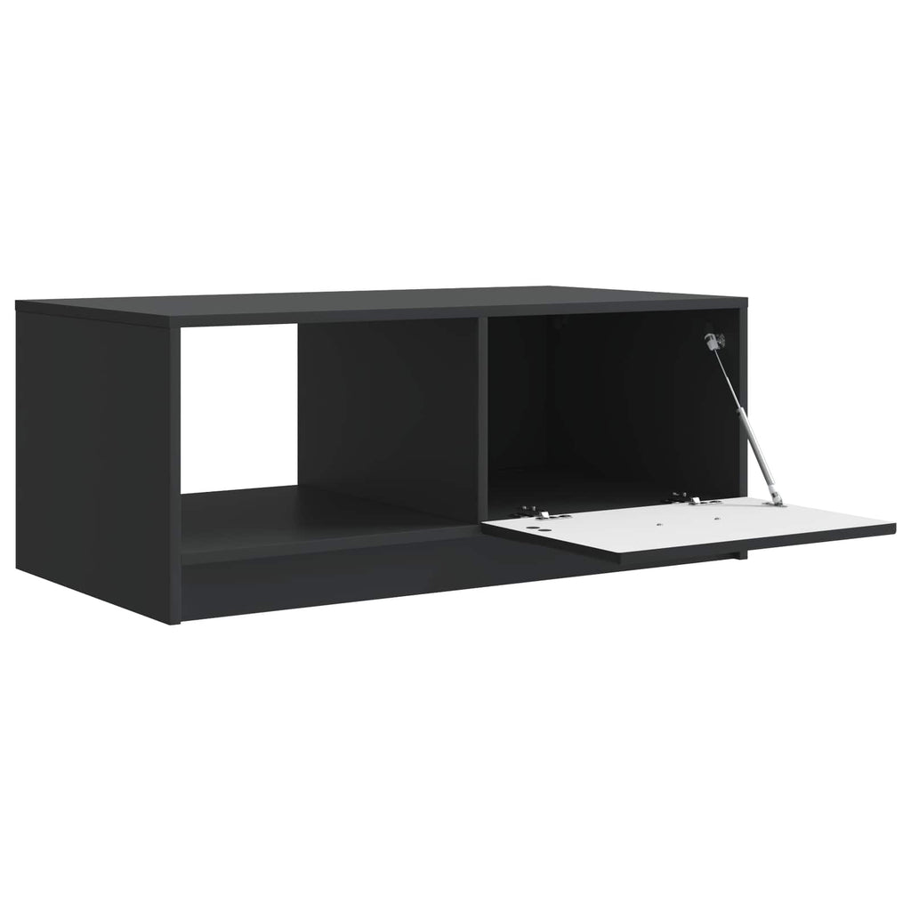 vidaXL Stolik kawowy Czarny 90 x 50 x 37 cm Drewno inżynieryjne