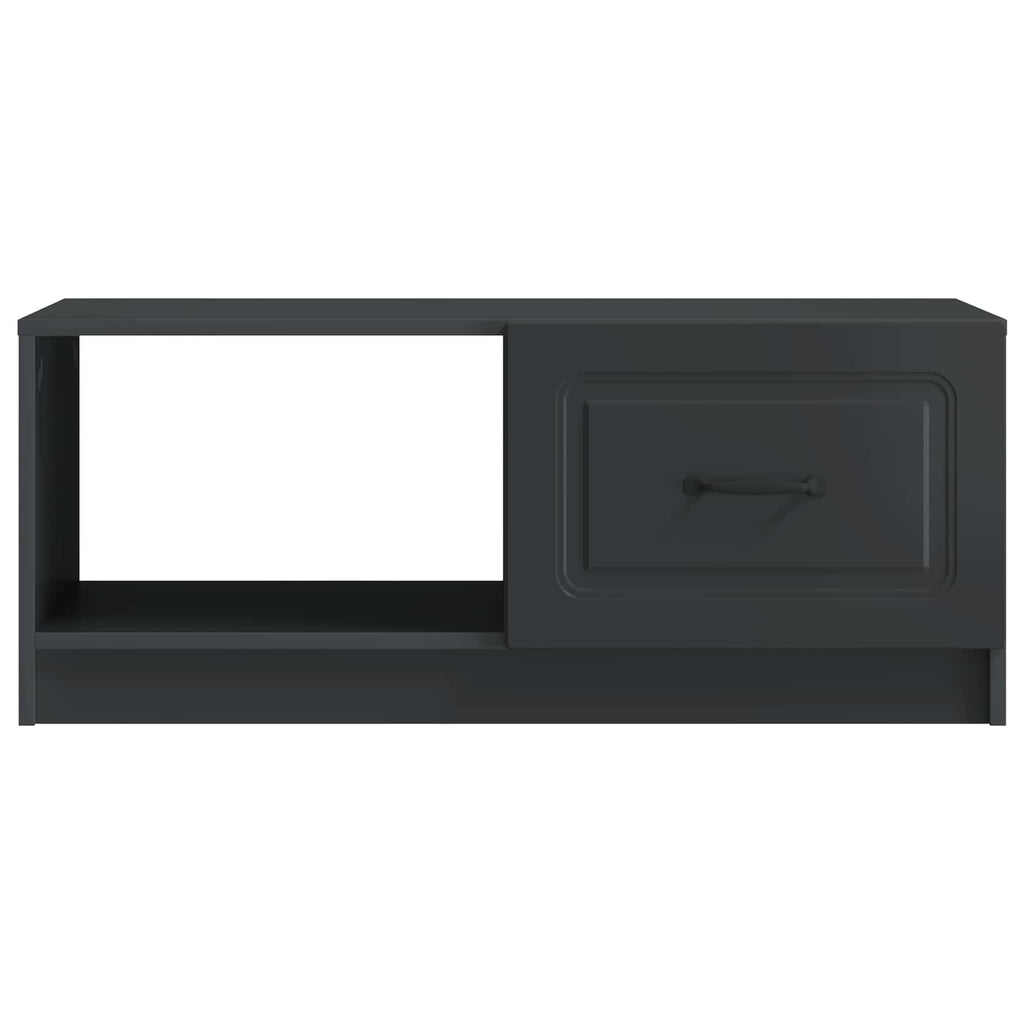 vidaXL Stolik kawowy Czarny 90 x 50 x 37 cm Drewno inżynieryjne