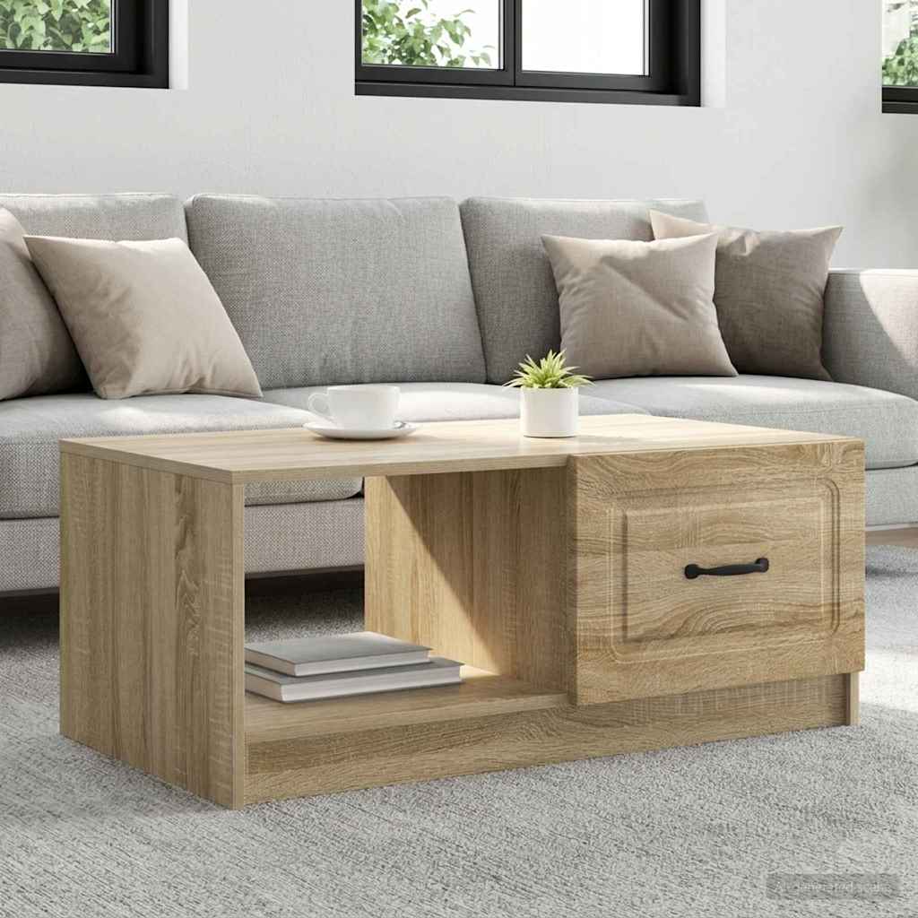 vidaXL Stolik kawowy dąb Sonoma 90 x 50 x 37 cm Drewno inżynieryjne