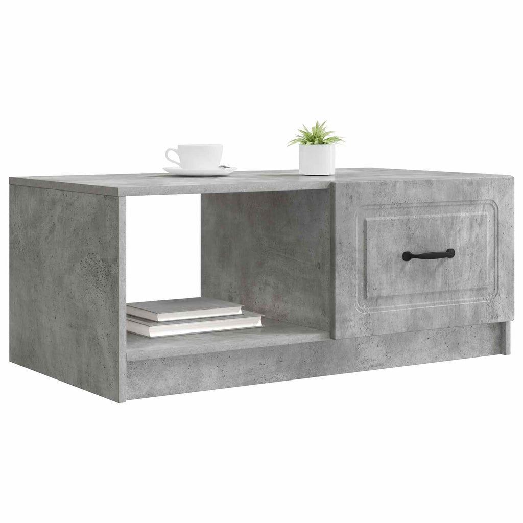 vidaXL Stolik kawowy Betonowy szary 90 x 50 x 37 cm
