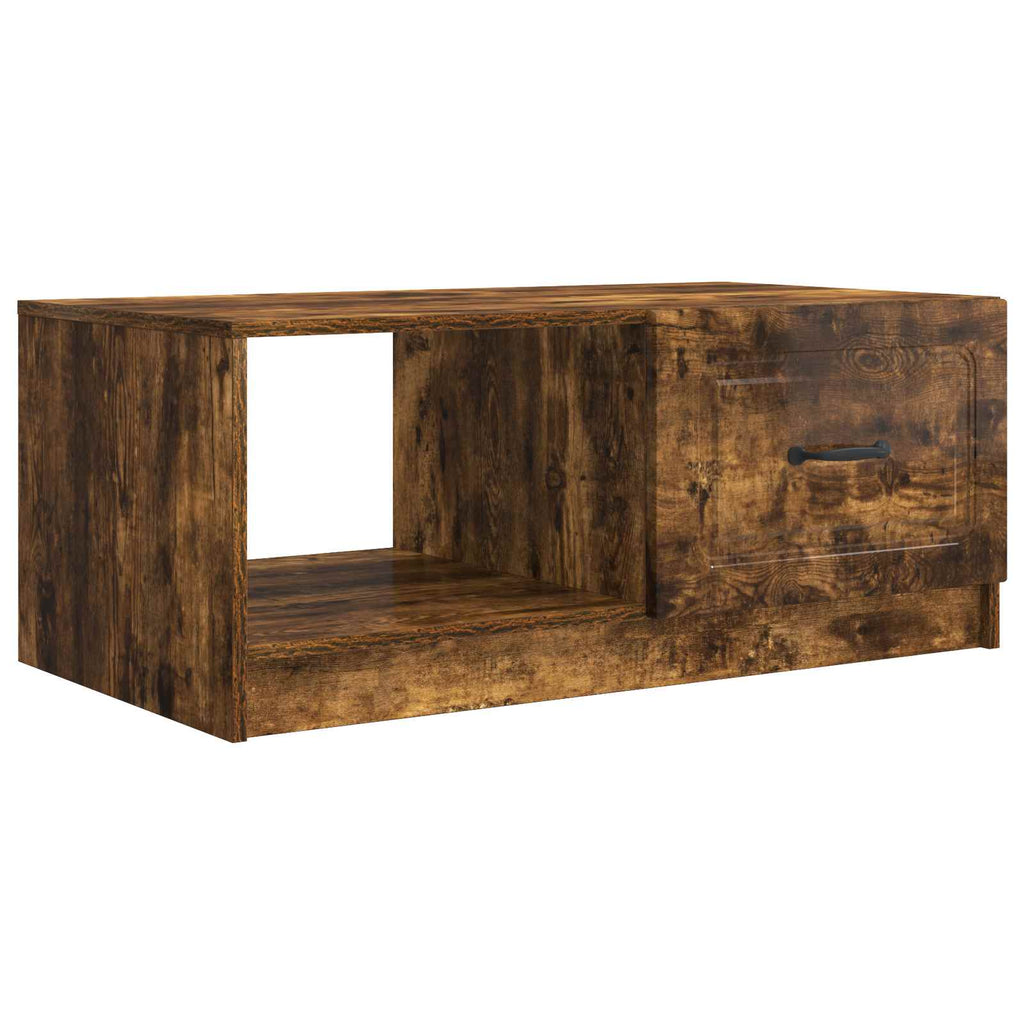 vidaXL Stolik kawowy Dąb wędzony 90 x 50 x 37 cm Drewno inżynieryjne