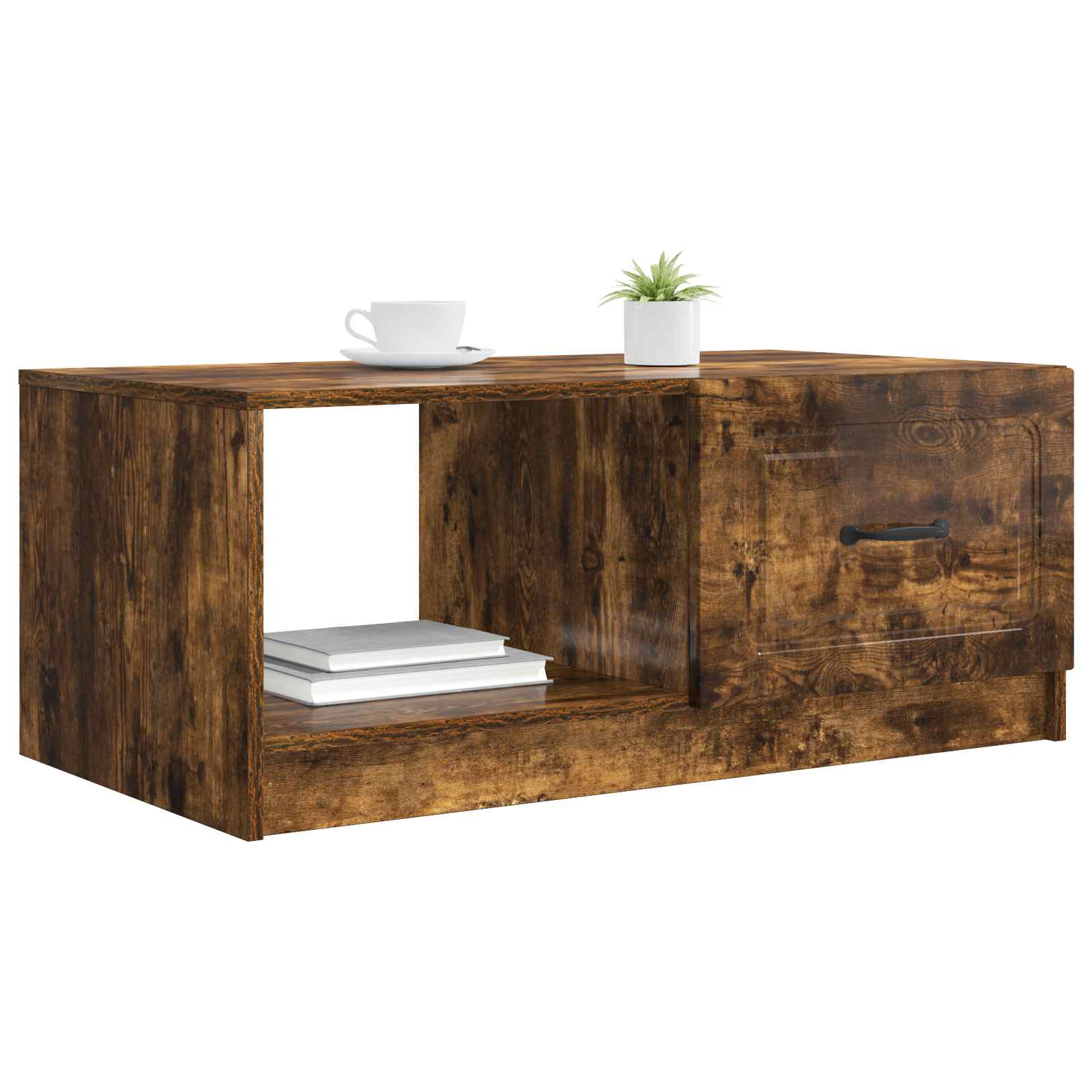 vidaXL Stolik kawowy Dąb wędzony 90 x 50 x 37 cm Drewno inżynieryjne