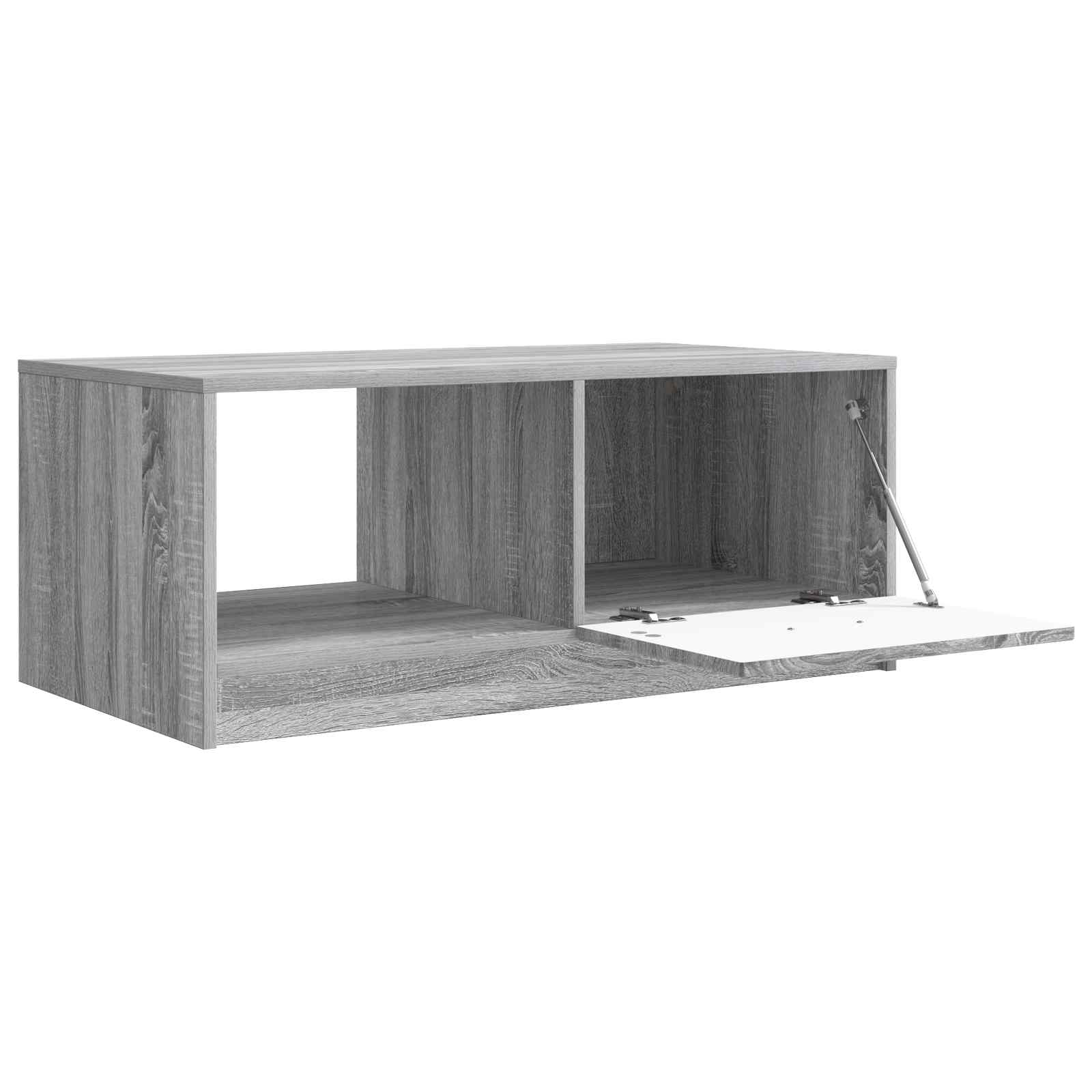 vidaXL Stolik kawowy Szary Sonoma 90 x 50 x 37 cm Drewno inżynieryjne